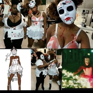 Purge Costume/ bride of chucky/ Madonna